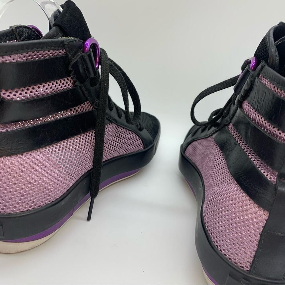 Yohji Yamamoto x Adidas Womens Y-3 High Top Mesh/Suede Point Toe Sneakers Size 6 - Picture 11 of 14